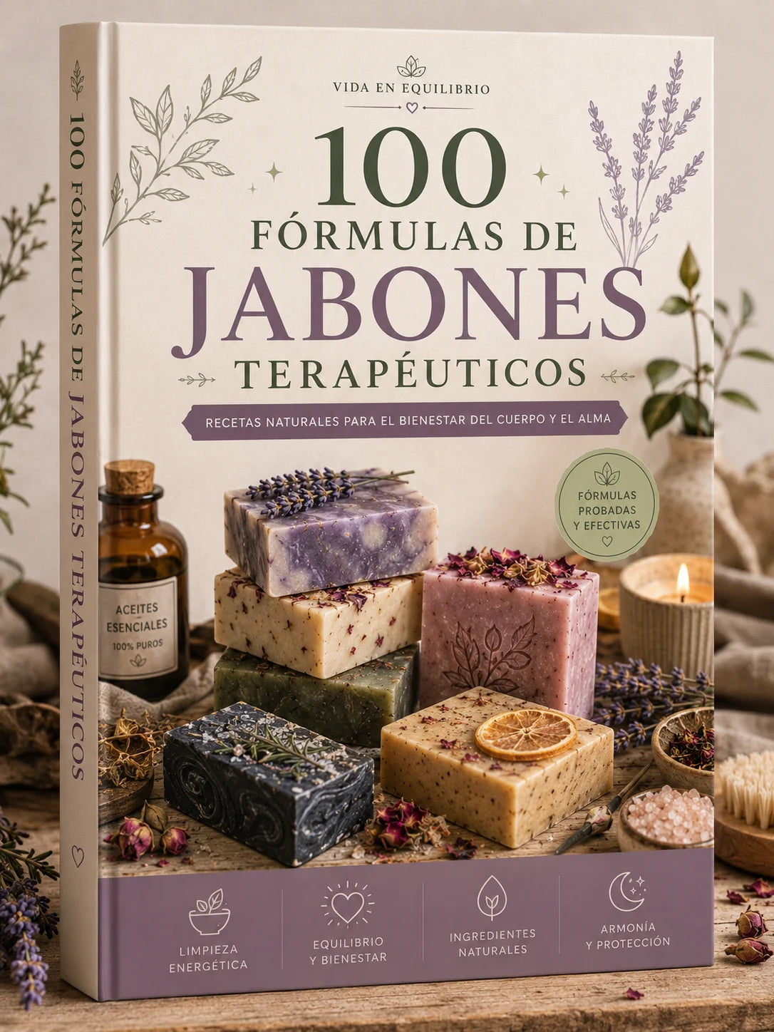 100 Fórmulas de Jabones Terapéuticos- De Glicerina y Saponificados